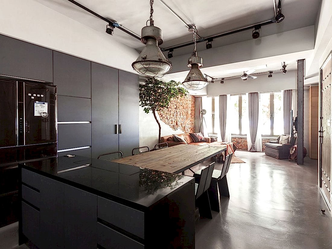 индустриальный стиль ремонта квартир 2