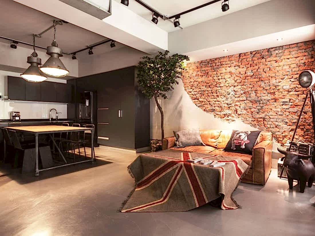индустриальный стиль ремонта квартир 1
