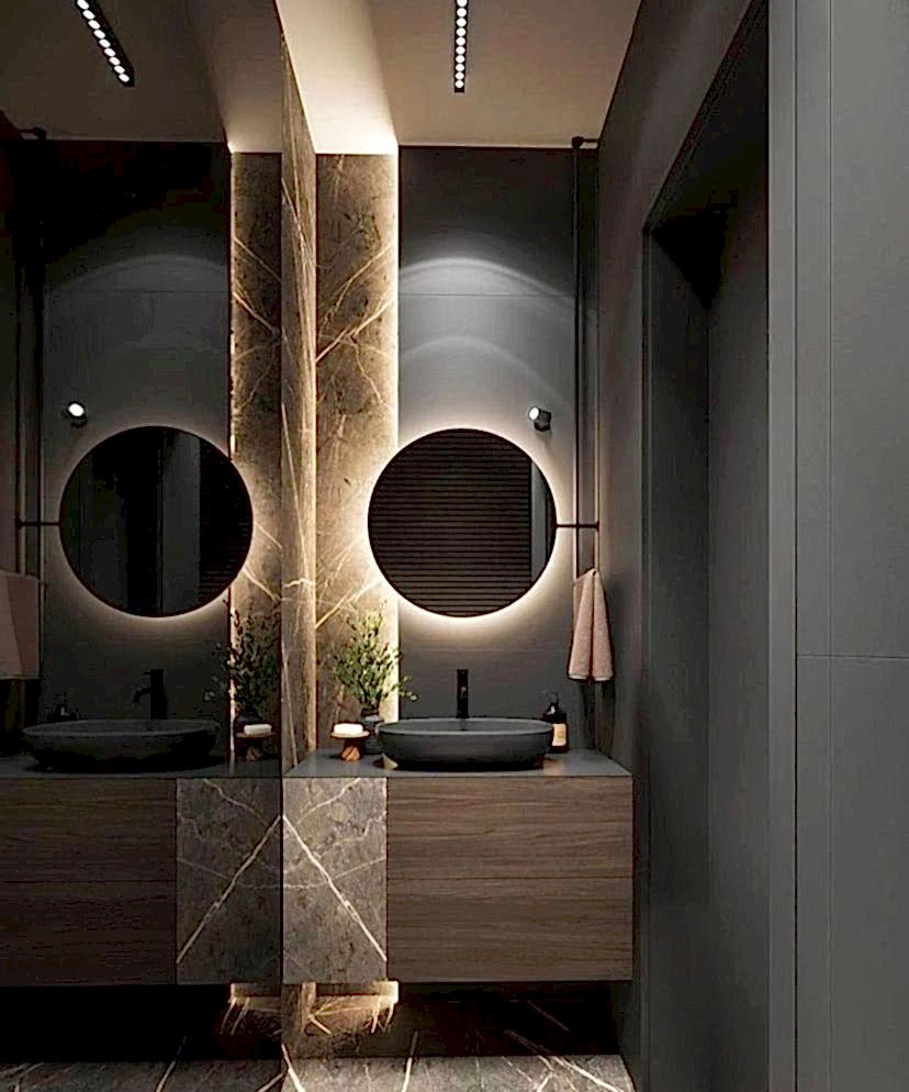 ремонт квартиры в темных тонах 17