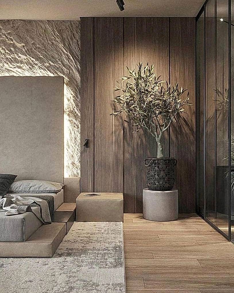 ремонт квартиры в темных тонах 19